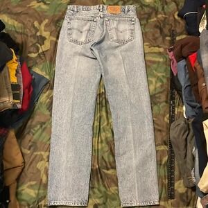 Vintage Levi's 505 straight jeans washed out 90s grunge size 30/33